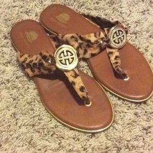 Leopard sandals